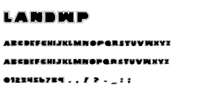 Landwp font