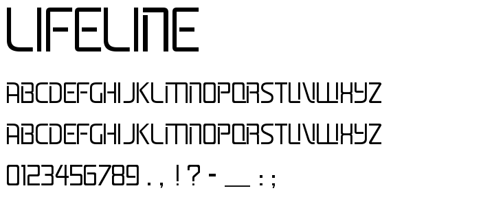 Lifeline font