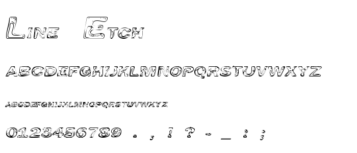 Line_Etch font