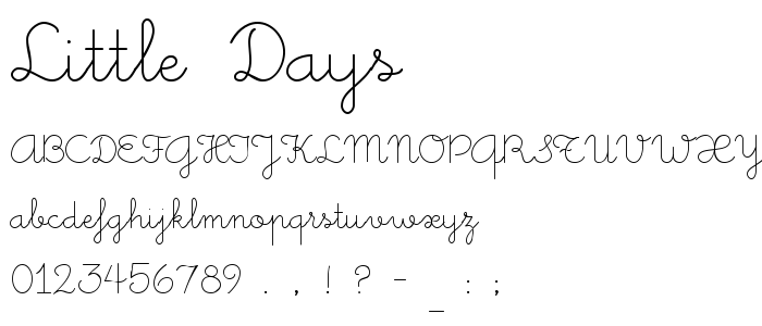 Little_Days font