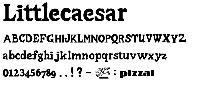 Littlecaesar font