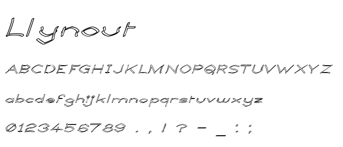 Llynout font