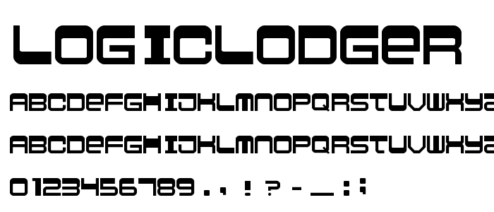 Logiclodger font