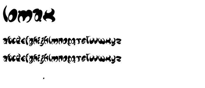 Lomax font