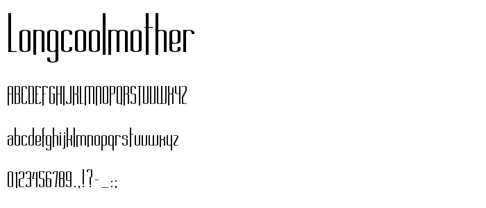 Longcoolmother font