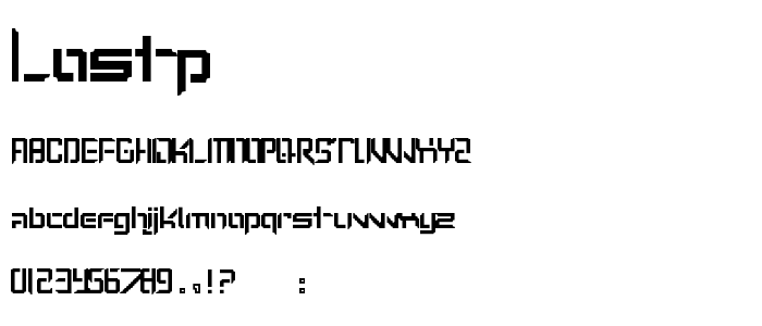 Lostp font