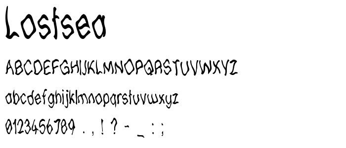 Lostsea font