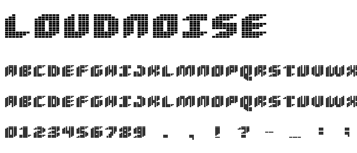 Loudnoise font