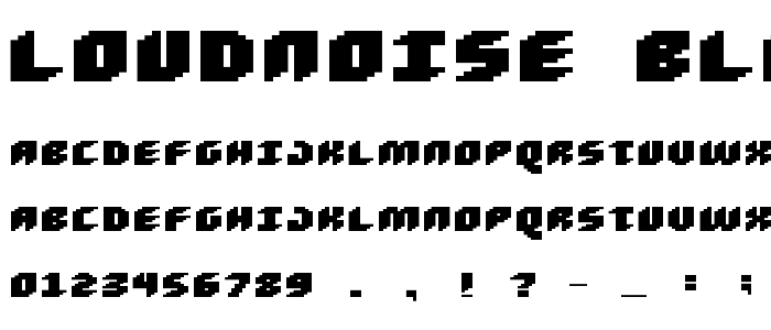 Loudnoise_Black font