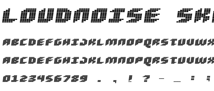 Loudnoise_Skew font