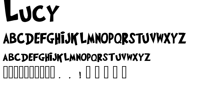 Lucy font