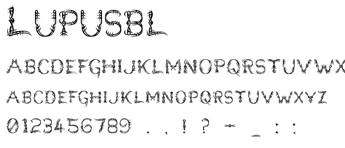 Lupusbl font