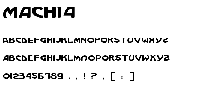 Mach14 font