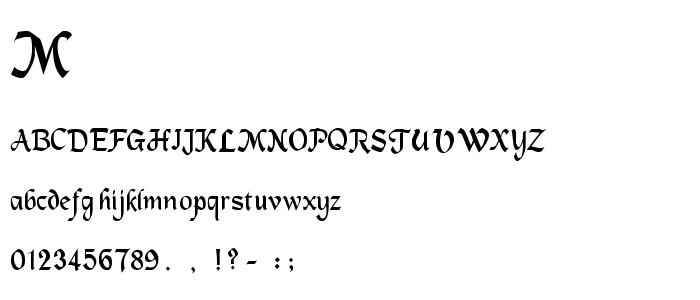 Machuml font