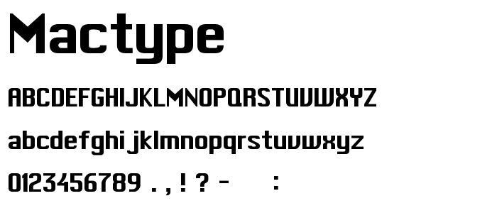 Mactype font