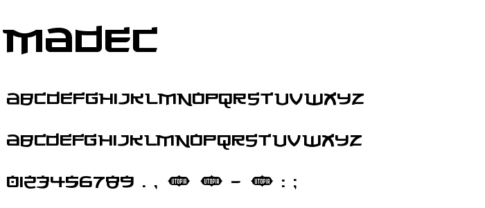 Madec font