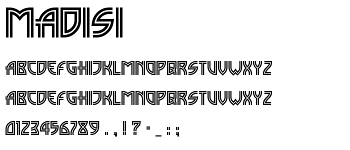 Madisi font