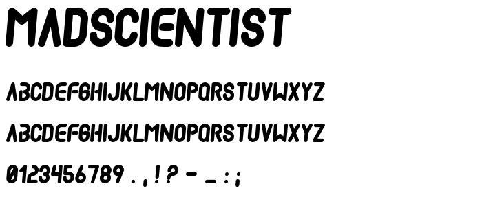 Madscientist font