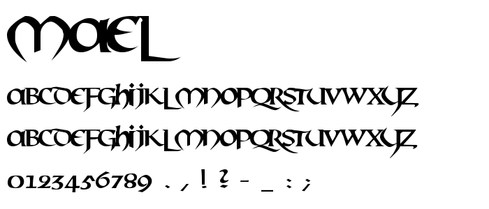 Mael font