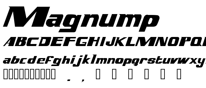 Magnump font