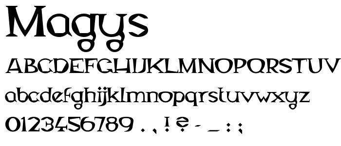 Magys font