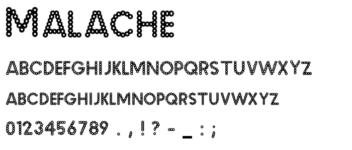 Malache font