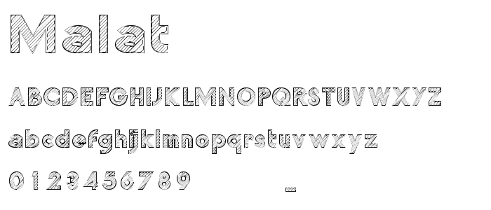 Malat font