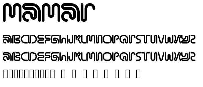 Mamar font