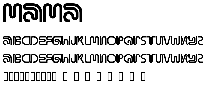 Mama font