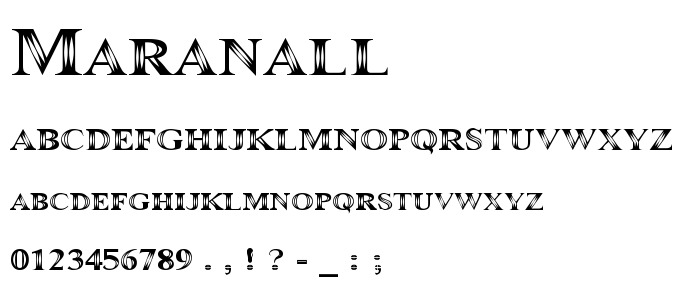 Maranall font