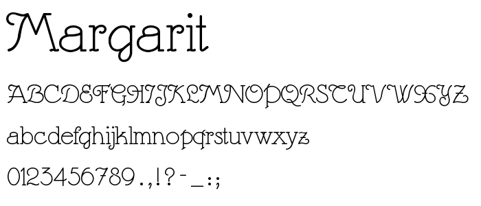 Margarit font