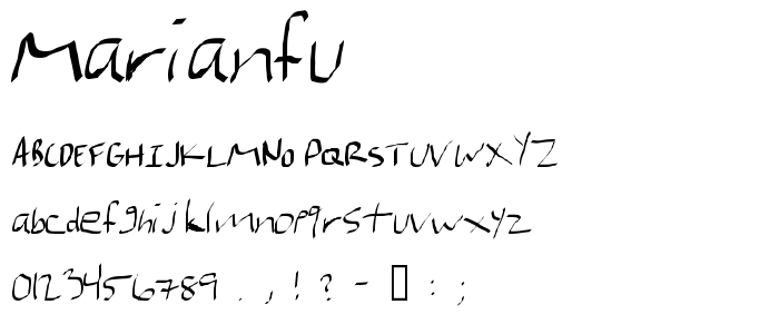 Marianfu font