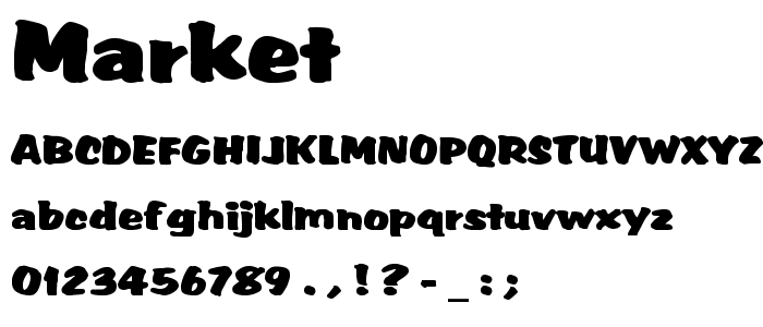 Market font