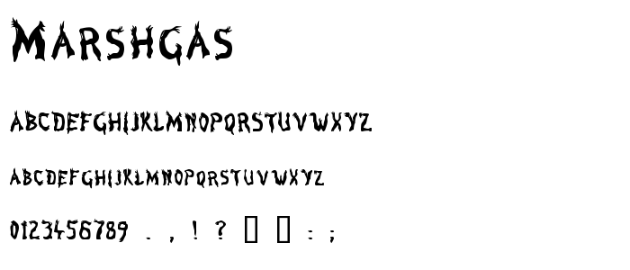 Marshgas font