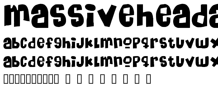 Massiveheadache font