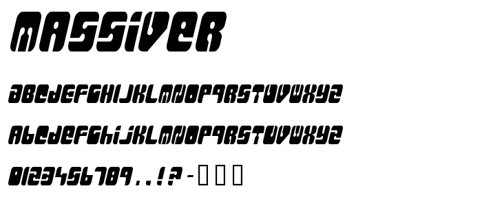 Massiver font