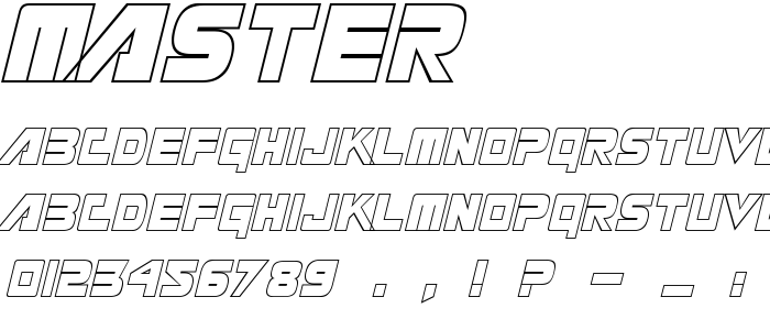 Master font