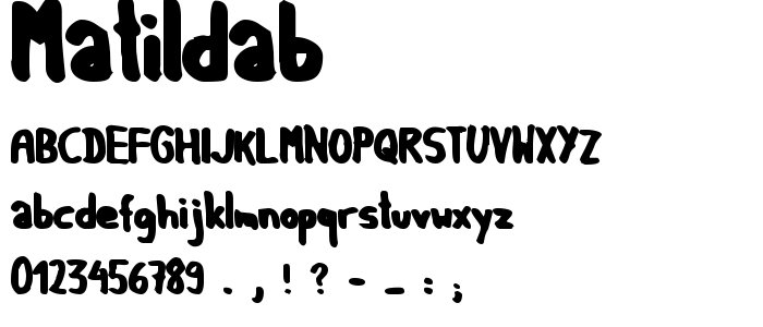 Matildab font