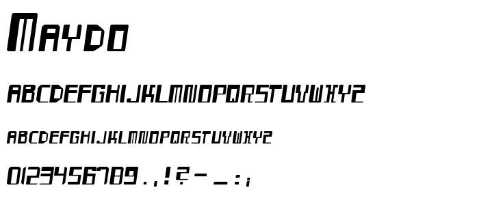 Maydo font