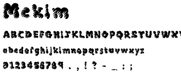 Mcklm font