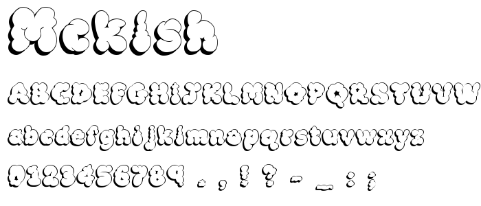 Mcklsh font