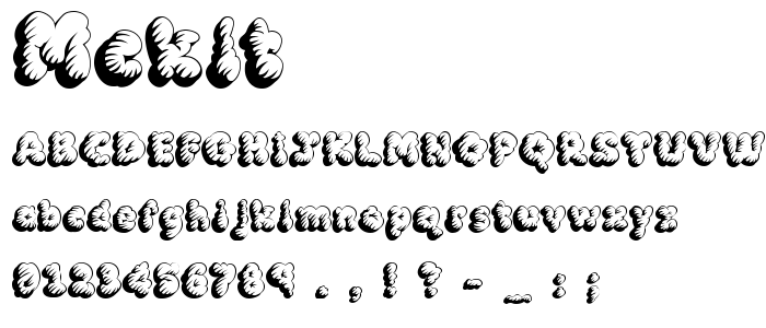 Mcklt font