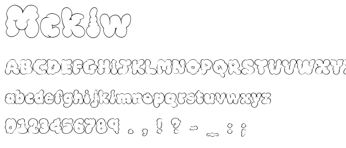 Mcklw font