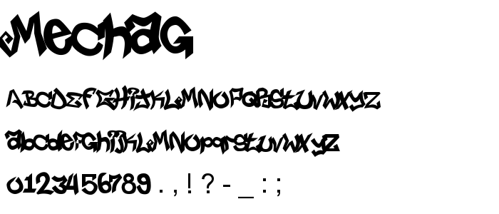 Mechag font