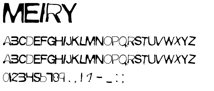 Meiry font