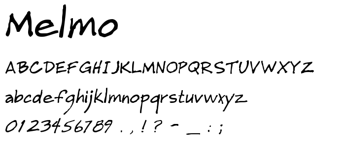 Melmo font