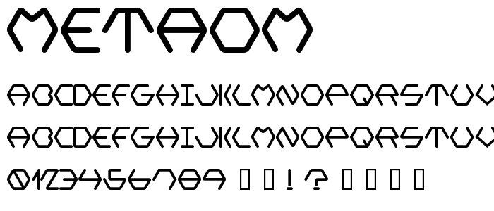Metaom font