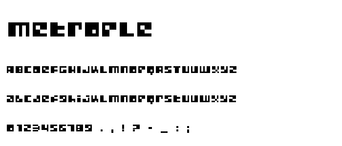 Metrople font