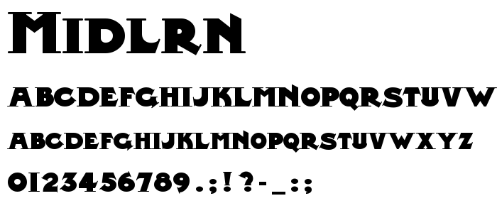Midlrn font