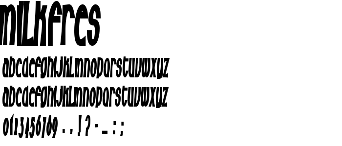 Milkfres font